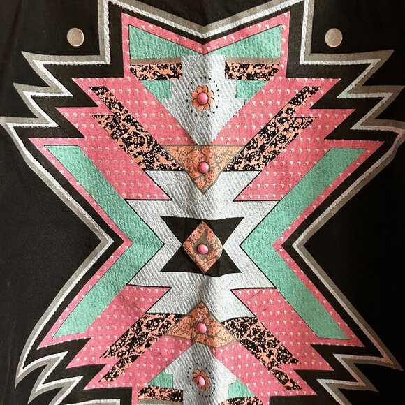 *Rare* Hazelwood Southwest Fashion Vintage Fringe Shirt (Medium) - Picture 5 of 6